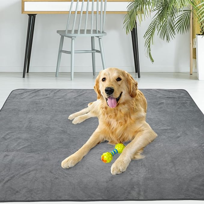 PICK FOR LIFE Washable Dog Pee Pads, 48x48 Reusable Puppy Whelping Pads, Absorb Dog Mats Non-Slip Reusable Dog Training Pads for Whelping, Potty, Training, Playpen, Crate, 2PACK