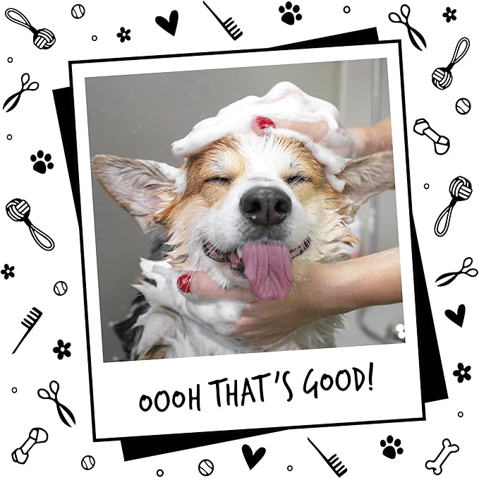 BUGALUGS Baby Fresh Dog Shampoo Dog Grooming Shampoo for Smelly Dogs with Baby Powder Scent (33.8 FL Oz, 1 Pack)