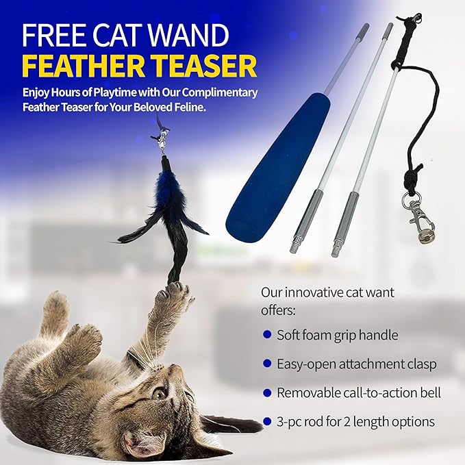 Pet Fit For Life Extra Large Cat Carrier for Travel - Foldable & Portable Collapsible Kennel with Litter Box, Feather Toy & Water/Food Bowl - Ideal for Cars, Long Trips & Indoor Cats - Teal Checkers