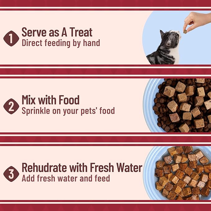 Just Try 8.82 oz Freeze-Dried Beef Liver for Dogs & Cats – Single Ingredient Dog Treats & cat Treats, High Protein, Grain-Free, Rich in Iron & Vitamin A,Healthy Training Treats