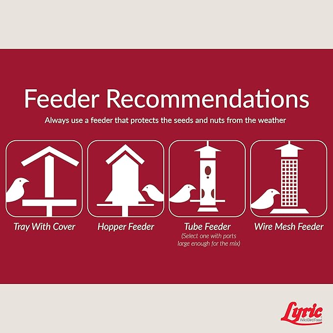 Lyric Fruit and Nut Wild Bird Seed, High Energy Wild Bird Food Mix, 20 lb. Bag