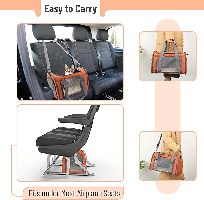 Mr. Pen Pet Carrier - Soft-Sided for Cats & Dogs, Bag & Travel Carrier