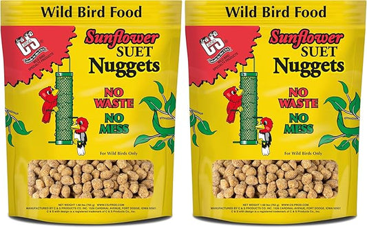 C&S CS06110 Sunflower Suet Nuggets, 27-Ounce (Pack of 2)