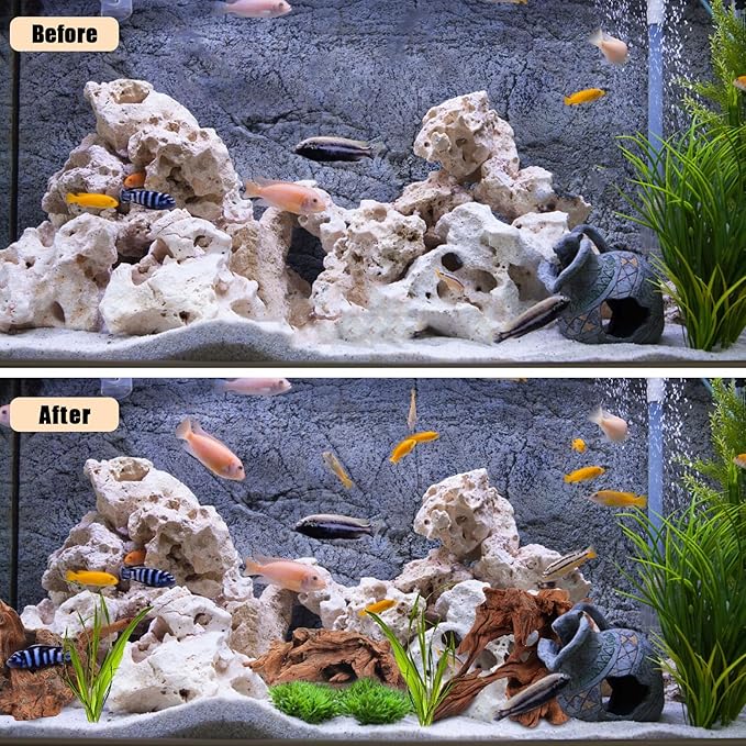 LYPHARD AQUARIUMS Natural Driftwood for Aquarium, 9-14" Large Assorted Branch Pieces Decorations for Reptile Hide, Fish Tank