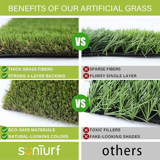 Dog Grass Pads 6.5 x 10 FT Artificial Grass Pee Pads for Dogs Potty Fake Grass Rug Turf Mat for Dogs Training Indoor Outdoor Garden Lawn Artificial Grass Rug