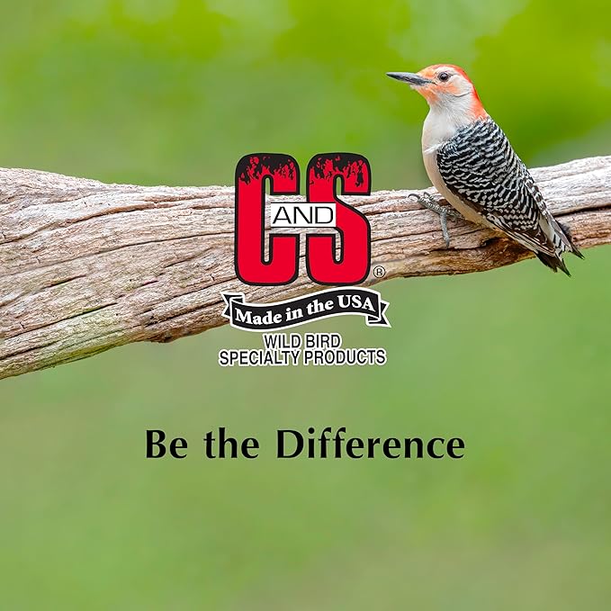 C&S Woodpecker Suet Nuggets, Outdoor Wild Bird Food for Woodpeckers, Flickers and More, 27 Ounces