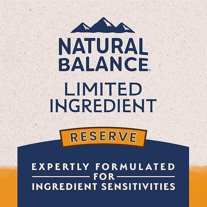 Natural Balance Limited Ingredient Adult Grain-Free Dry Dog Food, Reserve Duck & Potato Recipe, 4 Pound (Pack of 1)