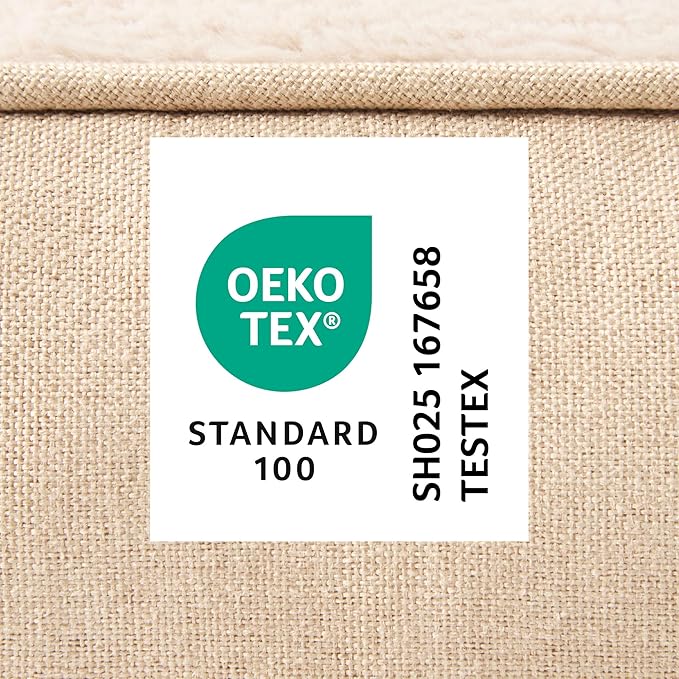 TOWN & COUNTRY EVERYDAY CuddleTown Comfy Solid Bolster Sofa Pet Bed, Supportive & Calming Egg Crate Foam, Non-Slip Bottom, Machine Washable Cover, Beige, Medium 28"x23"x8"