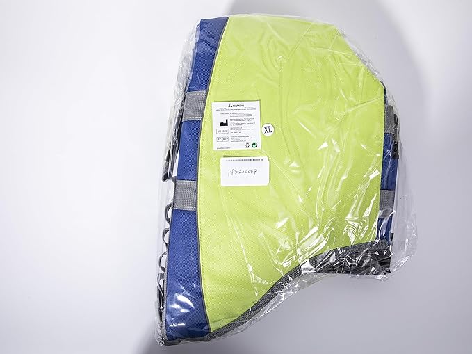 Pawaboo Dog Life Jacket, Reflective Safety Vest with Adjustable Pet Life Preserver, Ripstop Dog Lifesaver for Swimming, Boating - Bright Yellow, XL