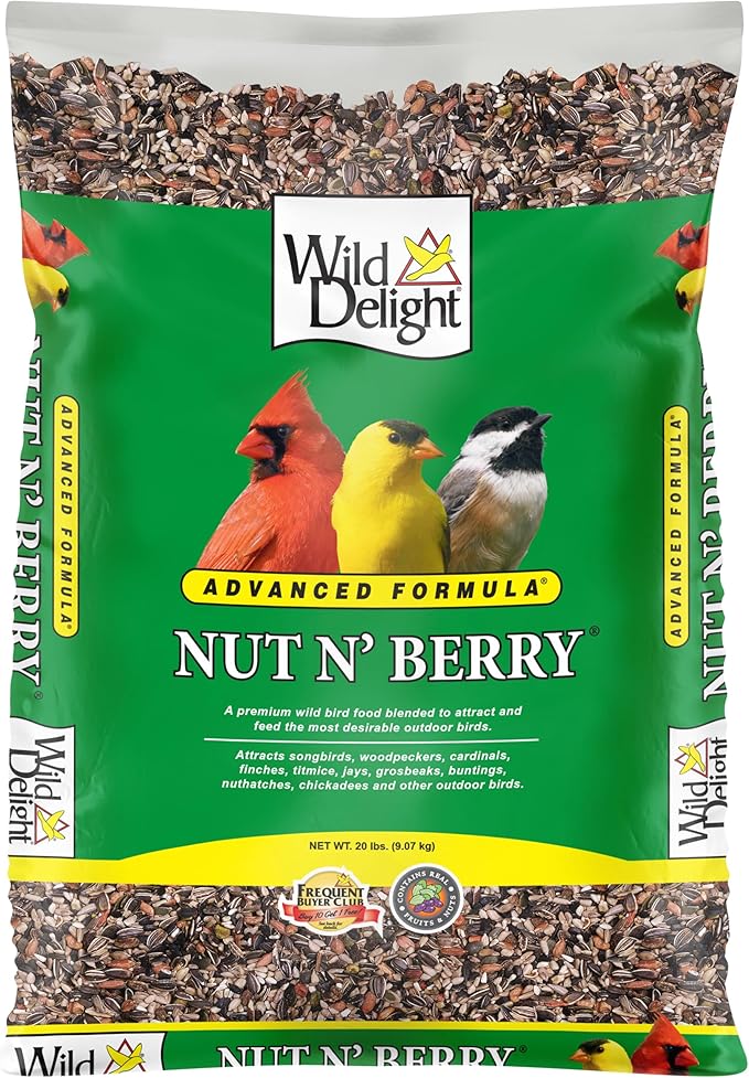 Wild Delight 366200 20-Pound Nut N-Berry Birdfood, 20 lb