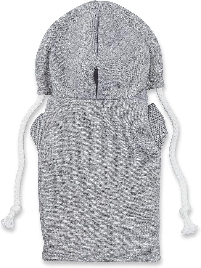 Gray Ferret Sweater, Harness, and Leash Set - Clothes for Small Pets - Ferret Stuff and Accessories - Hoodies for Ferrets - Small Pet Accessories