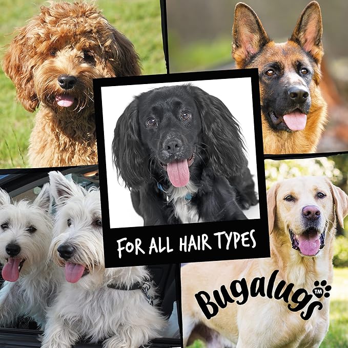 BUGALUGS Baby Fresh Dog Shampoo Dog Grooming Shampoo for Smelly Dogs with Baby Powder Scent (33.8 FL Oz, 1 Pack)