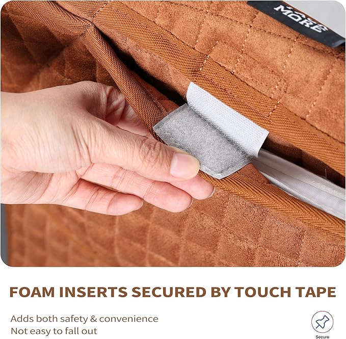 Tackmore Western Saddle Pad Adjustable with Side Pockets and Foam Inserts Shock-Absorbing Riding Pad