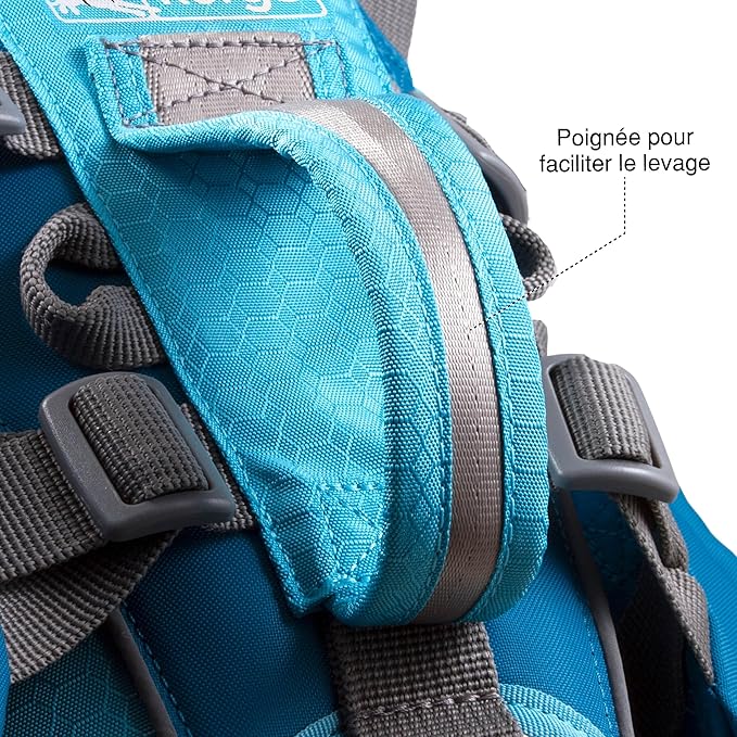 Kurgo Dog Saddlebag Backpack, Back Pack Dog Harness, Hiking Pack for Dogs, Packs for Pets to Wear, Camping & Travel Vest Harness, Reflective, Lightweight, Baxter Pack, for Medium & Large Pets