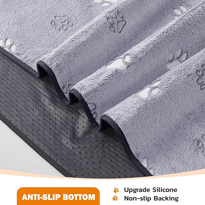 LOOBANI Washable Pee Pads for Dogs, Reusable Pee Pads for Dog Mat Puppy Pads Training Pads Non Slip Whelping Pad for Dog Playpen, Crate, Car, Grey 2 Pack 36 x 36 in