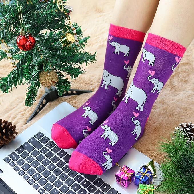 Jeasona Women's Cat Socks Cat Gifts Cute Animal Socks Dog Owl Gifts for Women