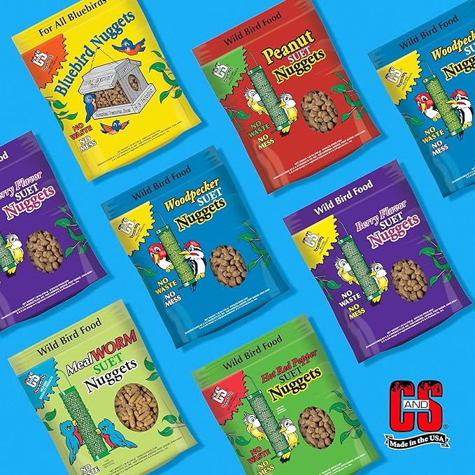 C&S Wild Bird Woodpecker Suet Nuggets Mega Box, 8 Pounds