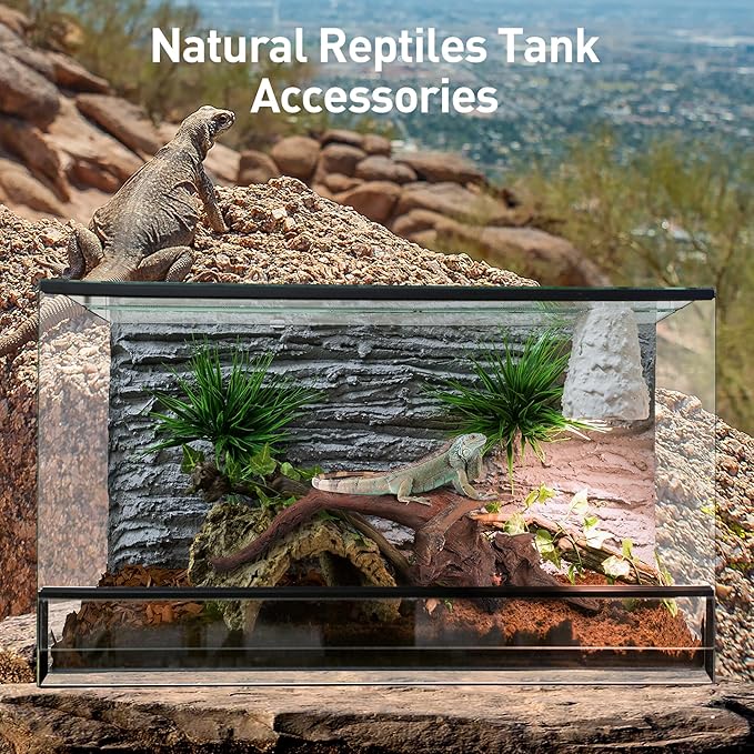 WDEFUN Natural Driftwood Aquarium Decor, 7-11 Inch Large Pieces for Fish Tank, Reptile Accessories, 3-Pack