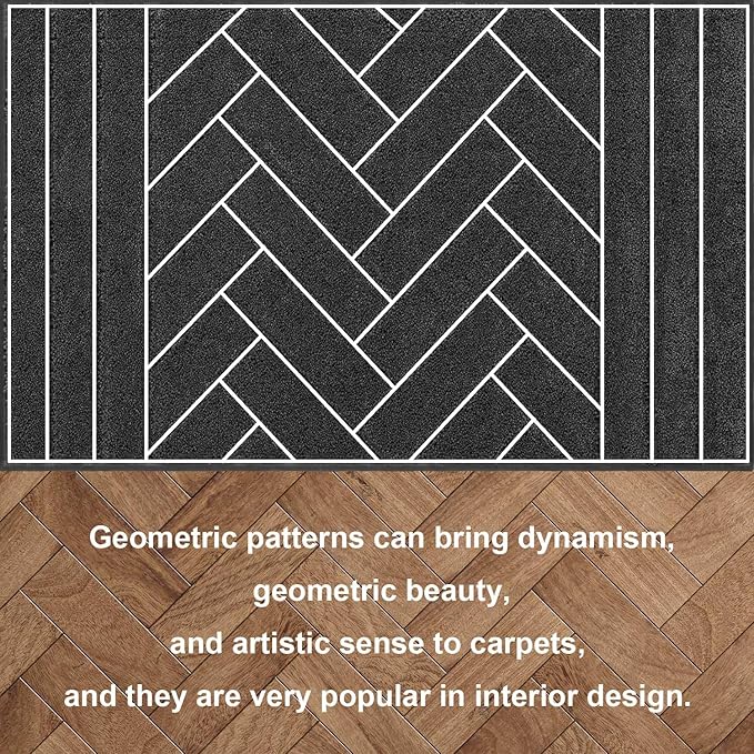 Tindbea Dog Mat for Muddy Paws 20"x31.5" Absorbs Moisture Dirt Non-Slip Washable Mud Mat for Dogs,Soft Rubber Backing Front Inside Pet Rug for Entryway, Mud Dog Paws, Patio(Charcoal)