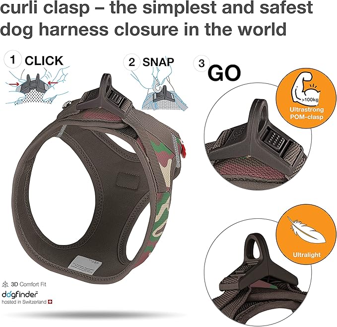 Vest Harness curli Clasp Air-Mesh Camo 3XS