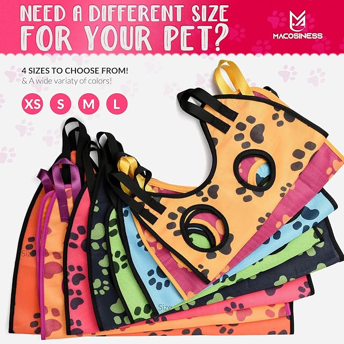 Pet Grooming Hammock for Nail Trimming - Complete Groomers Helper Set for Pet - Dog Grooming Hammock with Hook - Cat Nail Clipper - Dog Hammock for Nail Clipping (S, Pink with Black Paws)