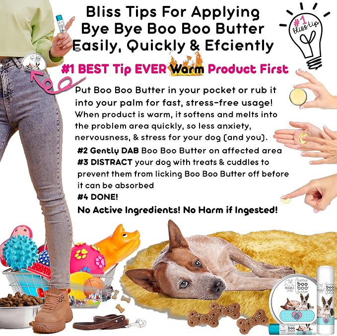 The Blissful Dog Australian Cattle Dog Boo Boo Butter, 16oz