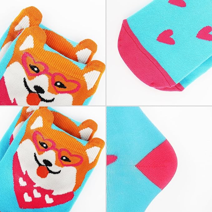 Jeasona Women's Cat Socks Cat Gifts Cute Animal Socks Dog Owl Gifts for Women