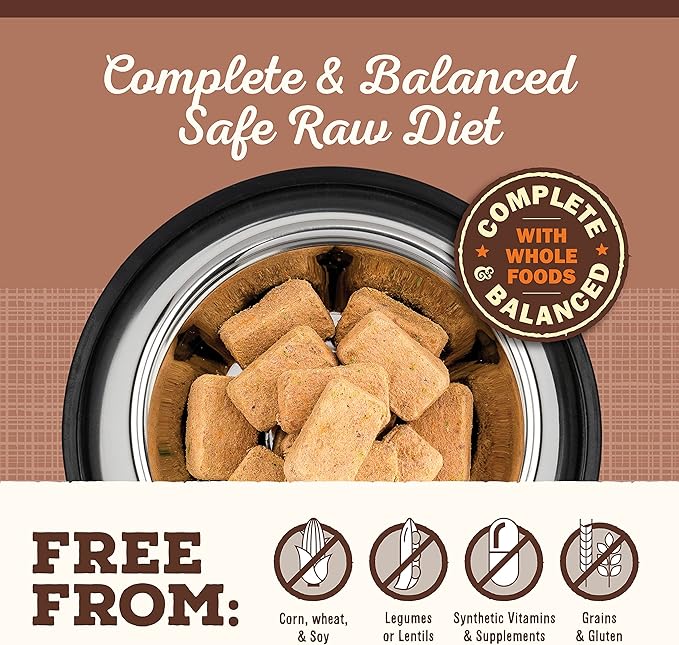 Primal Freeze Dried Raw Dog Food Nuggets, Pork, Complete & Balanced Meal, Also Use as Topper or Treat, Premium, Healthy, Grain Free, High Protein Raw Dog Food, 14 oz