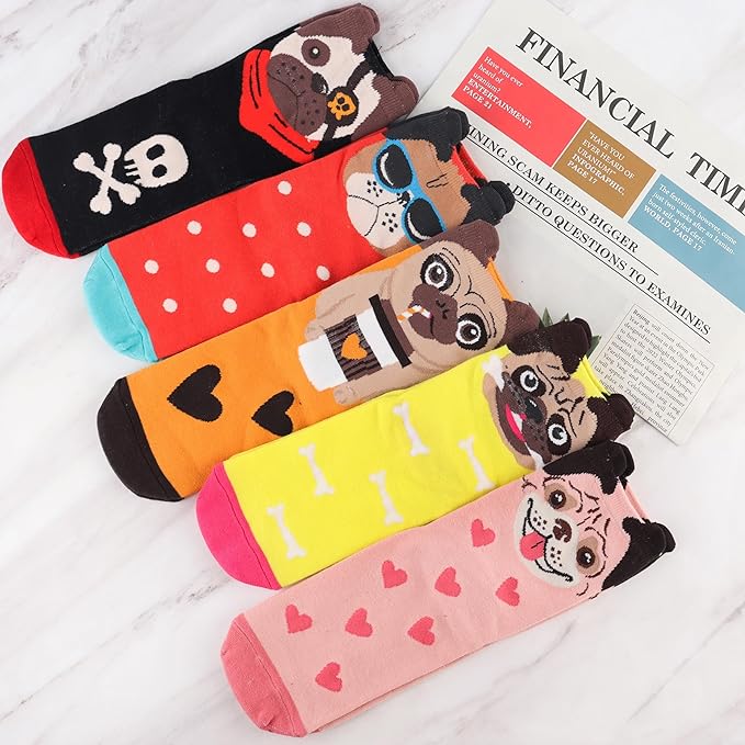 Jeasona Women's Cat Socks Cat Gifts Cute Animal Socks Dog Owl Gifts for Women