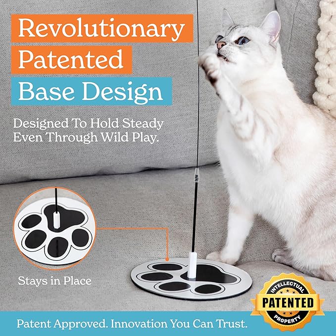 Interactive Cat Toys for Indoor Cats Suction Cup Cat Toys for Indoor Cats Bird Hunting Slefplay Simulation for Kitten Flying Bird Toy Feather Wand Attachments