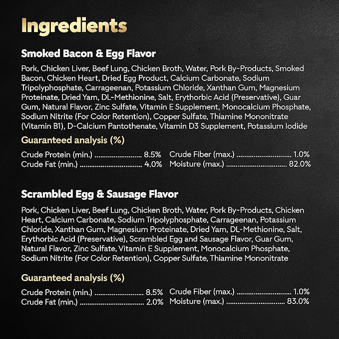 Cesar Wet Dog Food Classic Loaf in Sauce Breakfast Variety Pack, 3.5 oz. Easy Peel Trays (12 Count, Pack of 2)