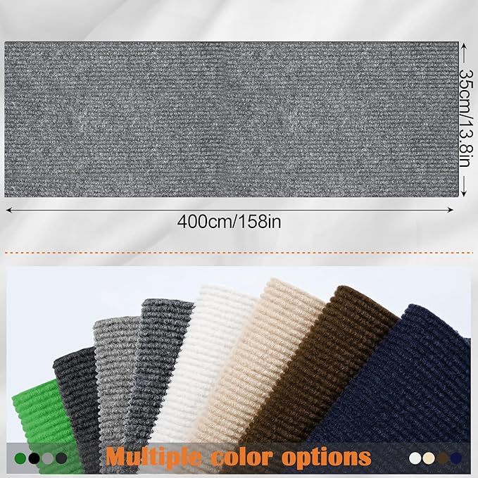 Cat Scratch Furniture Protector - 158" x 13.8" Trimmable Self-Adhesive Cats Claws Scratch Pads, DIY Cat Climbing Couch Protector for Scratch Post Cat Tree Replacement Indoor (Light Gray)