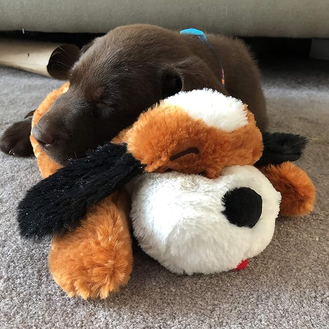 Original Snuggle Puppy Toys - Heartbeat Puppy for Dogs - Pet Anxiety Relief and Calming Aid - Comfort Dog Toys for Behavioral Training