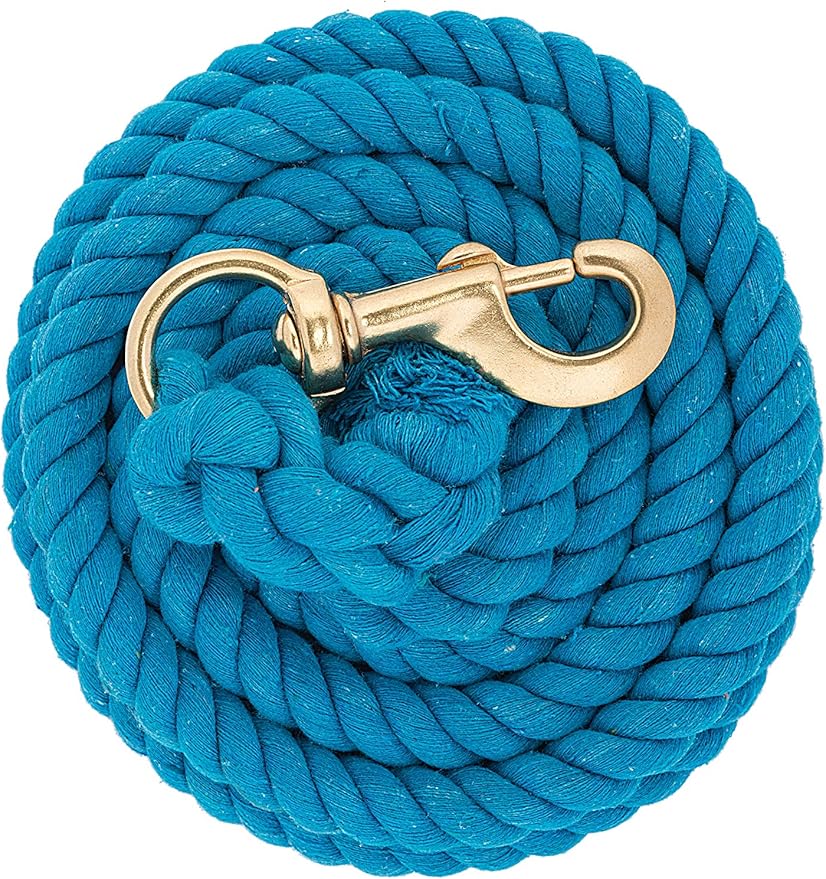 Weaver Equine Performance Lead Rope, Long Horse Lead Rope with Quick Halter Attachment, Soft Comfort Grip, Barn Horse Tack for Daily Use & Showing