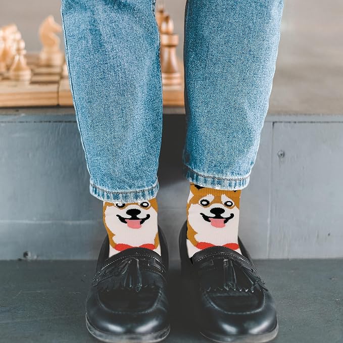 Jeasona Women's Cat Socks Cat Gifts Cute Animal Socks Dog Owl Gifts for Women