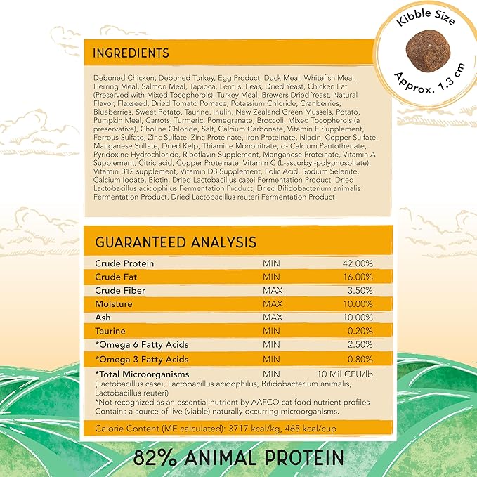 Blackwood Bounty Dry Cat Food, Chicken & Turkey Recipe for All Life Stages, 2 Pound Bag, High Protein, Grain Free