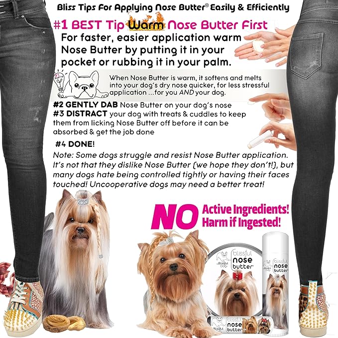 The Blissful Dog Yorkshire Terrier Unscented Nose Butter, 1-Ounce