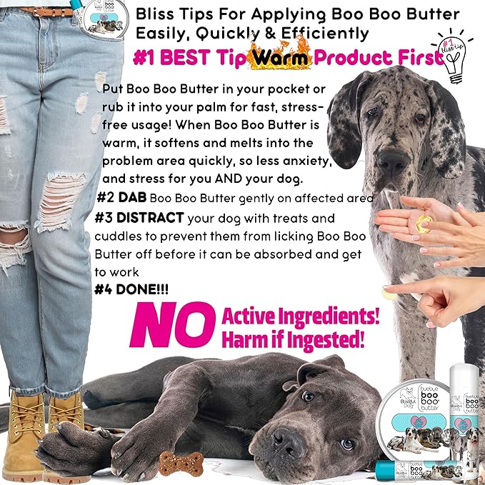 The Blissful Dog .15 oz Tube Great Dane Booboo Butter