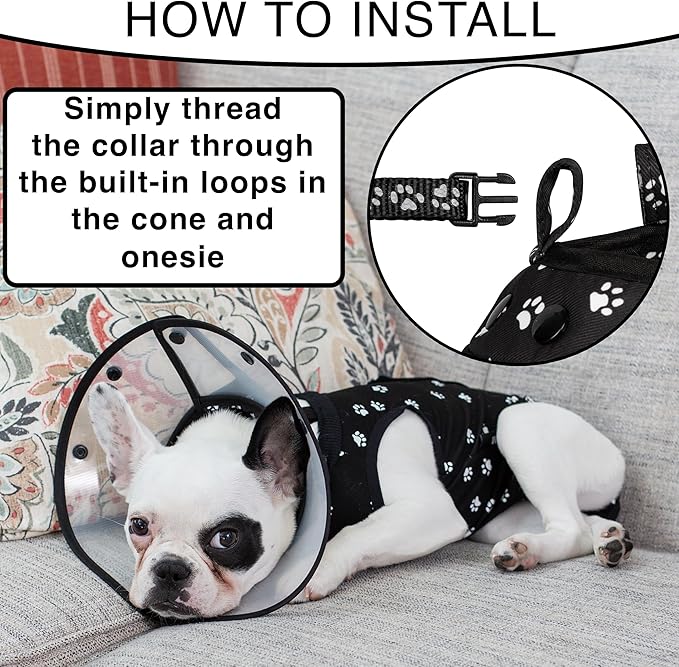 Soft Cone for Cats and Small Dogs - After Surgery Recovery Cat Cones with - Adjustable Non-Irritating Post Operative Comfortable Protective - Cat Cone Collar Soft to Stop Licking