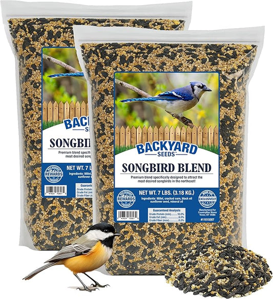 Backyard Seeds Songbird Blend Bird Seed Great Variety (14 Pounds)