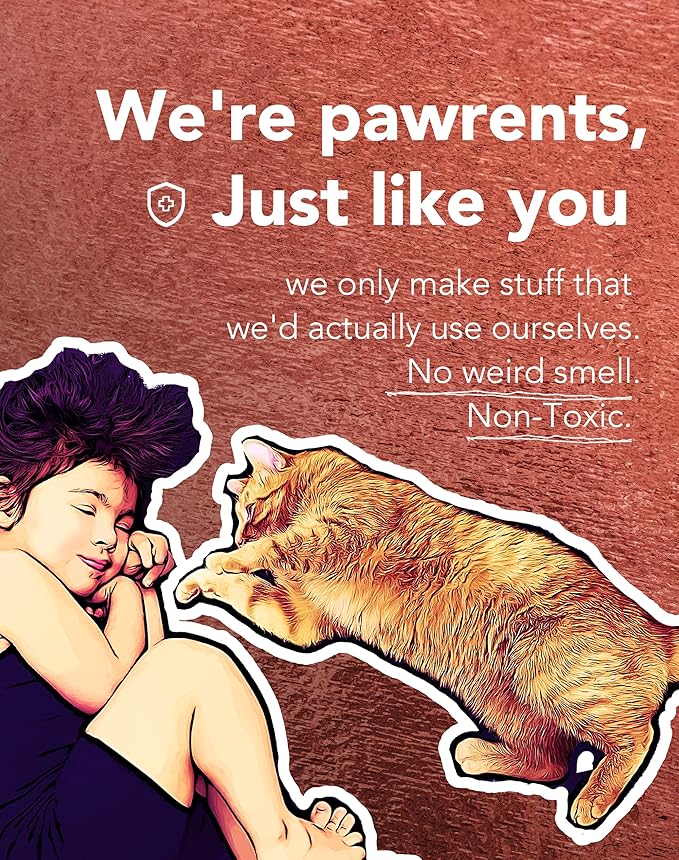 Lukamoo® Cute Cat Litter Mat (30’’x20’’), Large/L, for Kitty Litter & Cute Cat Litter Box, Litter Trapping Mat (Tuxedo)