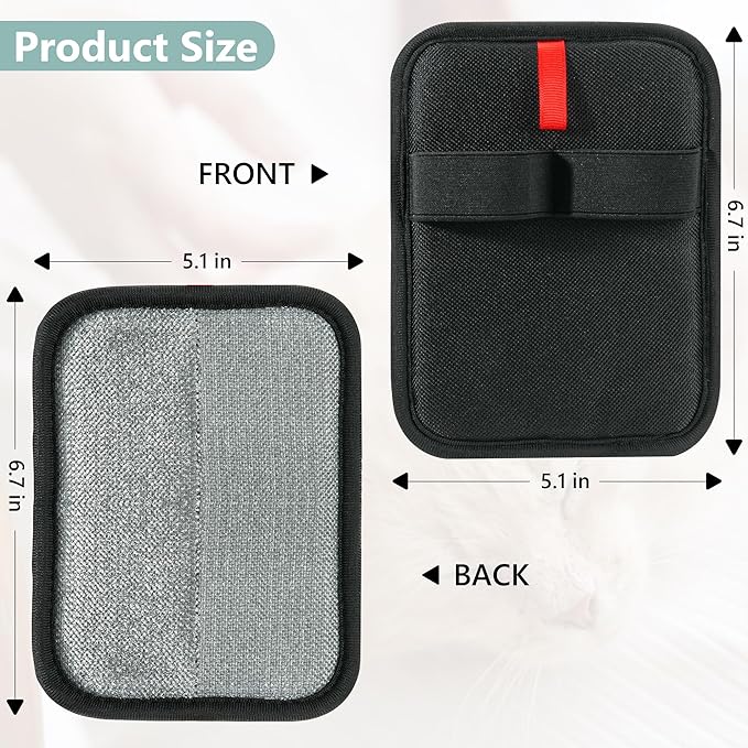 Pet Hair Removal Glove - Reusable Electrostatic Dog/Cat Hair Remover Mitt & Pet Grooming Gloves for Couch, Carpet, Furniture - Upgraded Electrostatic Dog Hair Glove Tool (1 PC)