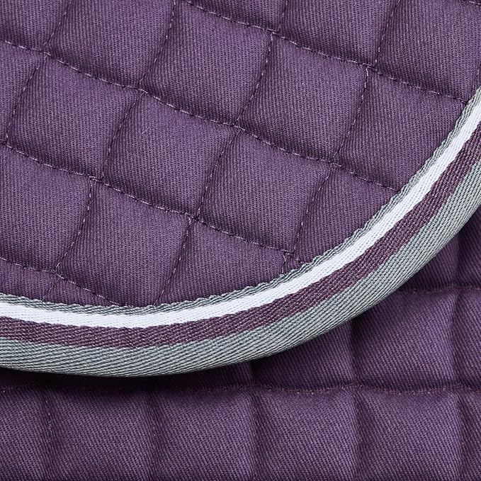 HORZE Adepto Quilted Quick-Dry Dressage Saddle Pad for Horses with Two-Tone Trim