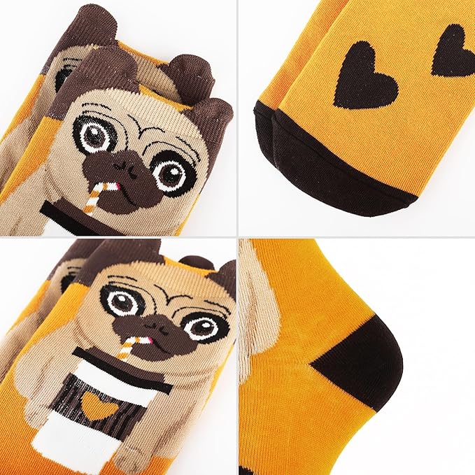 Jeasona Women's Cat Socks Cat Gifts Cute Animal Socks Dog Owl Gifts for Women