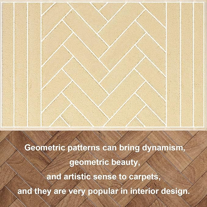 Tindbea Dog Mat for Muddy Paws,Absorbs Moisture Dirt Non-Slip Washable Mud Mat for Dogs,Soft Rubber Backing Front Inside Pet Rug for Entryway, Mud Dog Paws, Patio(20"x31.5",Beige)