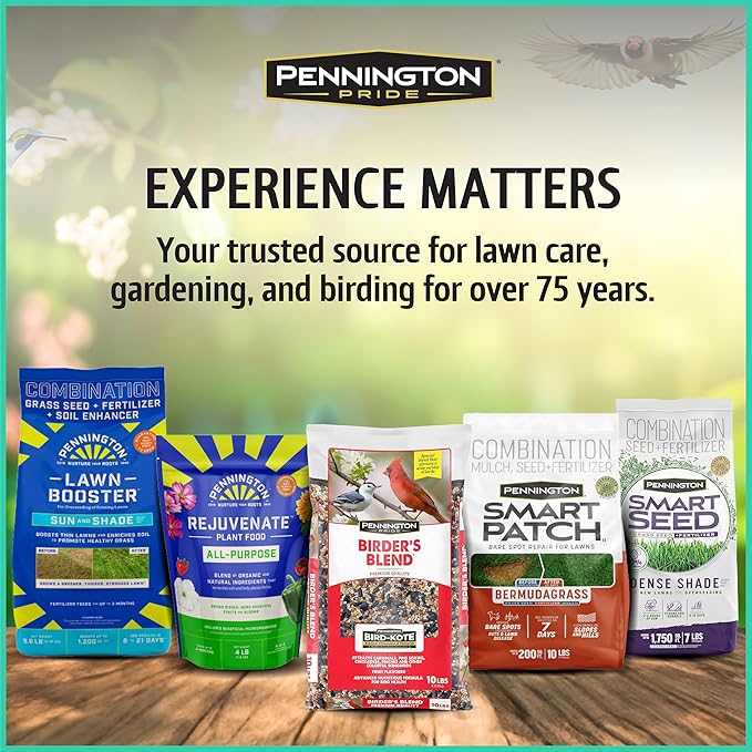 Pennington Pride Wild Finch Blend, Wild Bird Seed for Outside Feeders, Special Mix for a Variety of Musical & Colorful Birds, Great to Feed Year-Round, 10-lb. Bag