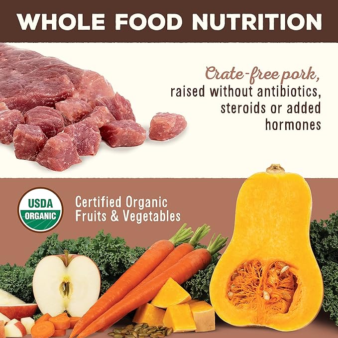 Primal Freeze Dried Raw Dog Food Nuggets, Pork, Complete & Balanced Meal, Also Use as Topper or Treat, Premium, Healthy, Grain Free, High Protein Raw Dog Food, 14 oz