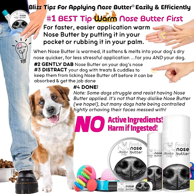The Blissful Dog Mixed Breed Unscented Nose Butter - Dog Nose Butter, 2 Ounce