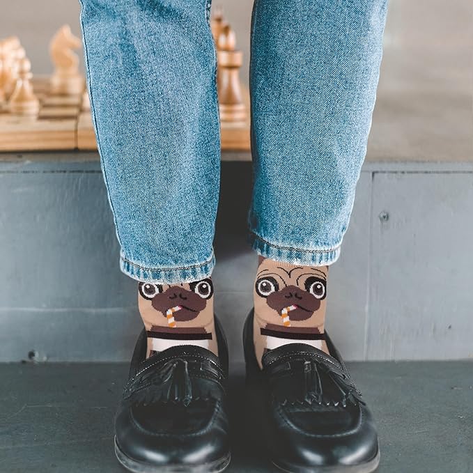 Jeasona Women's Cat Socks Cat Gifts Cute Animal Socks Dog Owl Gifts for Women
