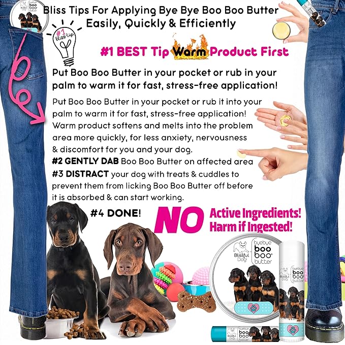 The Blissful Dog Doberman Pinscher Boo Boo Butter, 1-Ounce